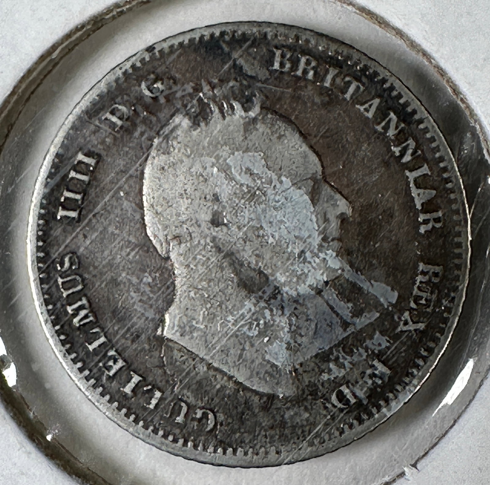 1836 Great Britain 4 Pence .925 Silver Coin - William IV: One coin as titled. Ungraded; condition varies. See images.