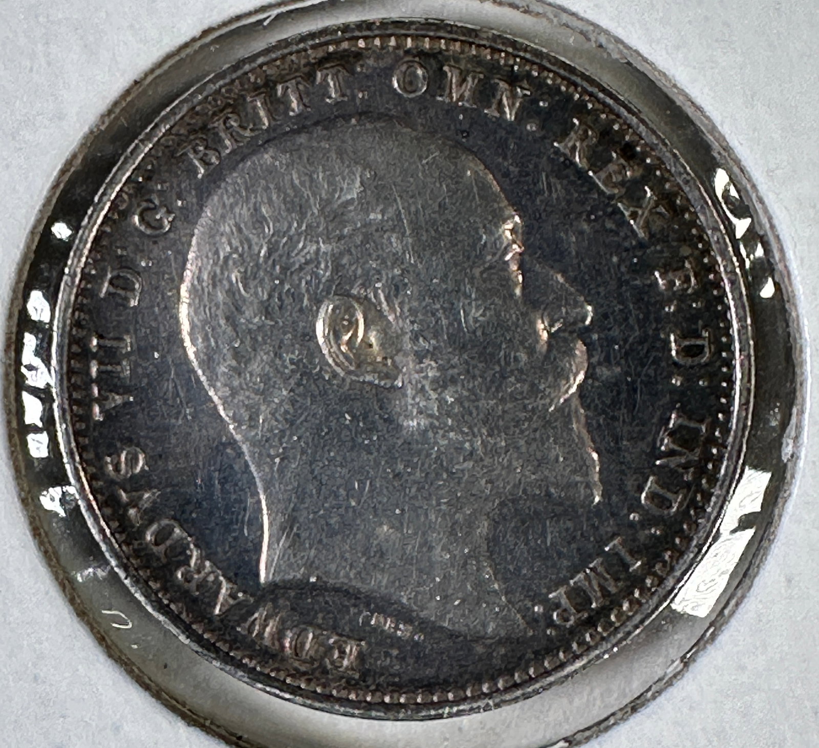 1908 Great Britain 4 Pence .925 Silver Coin - Edward VII: One coin as titled. Ungraded; condition varies. See images.