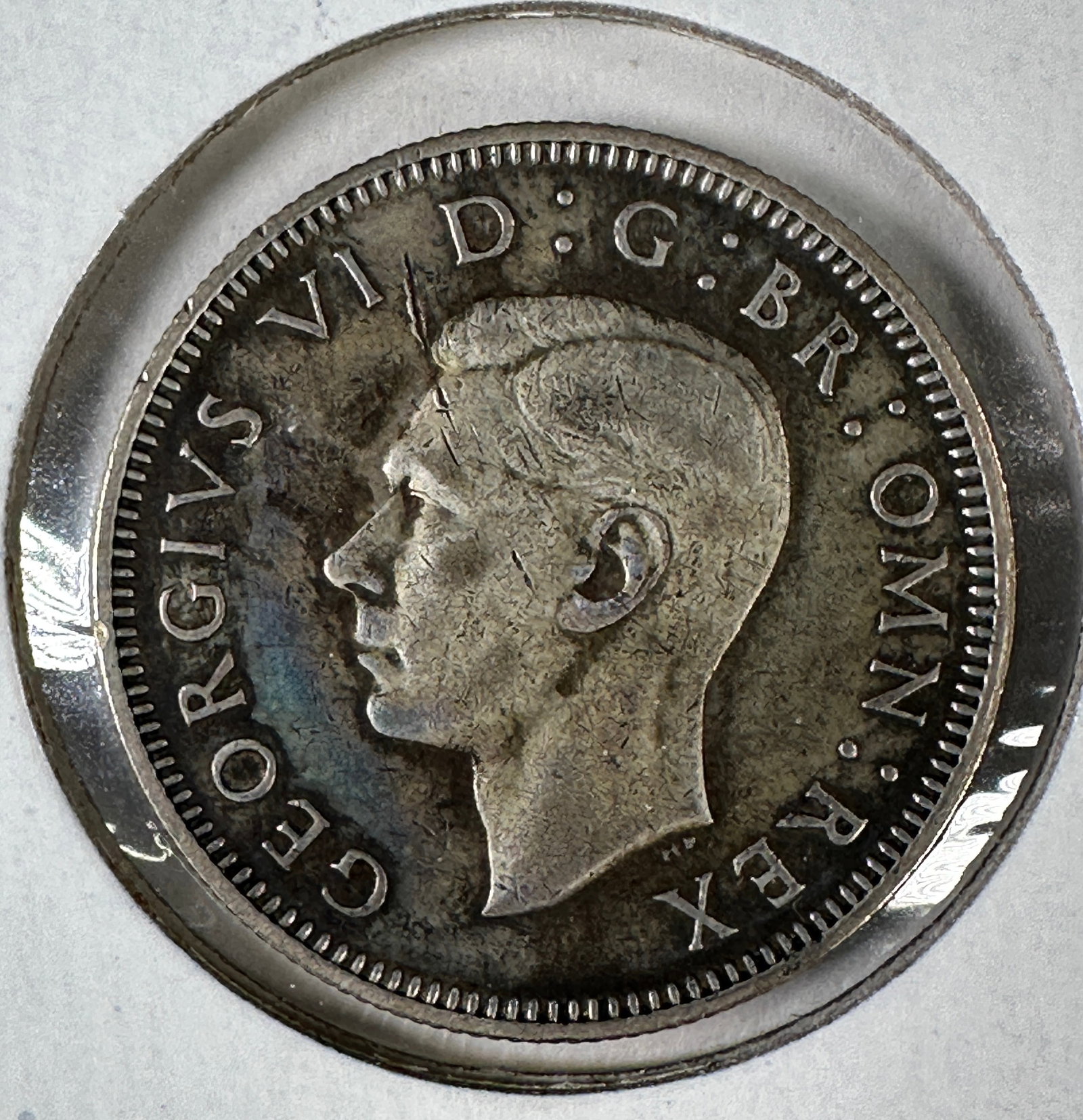 1940 Great Britain 1 Shilling .500 Silver Coin - George VI: One coin as titled. Ungraded; condition varies. See images.