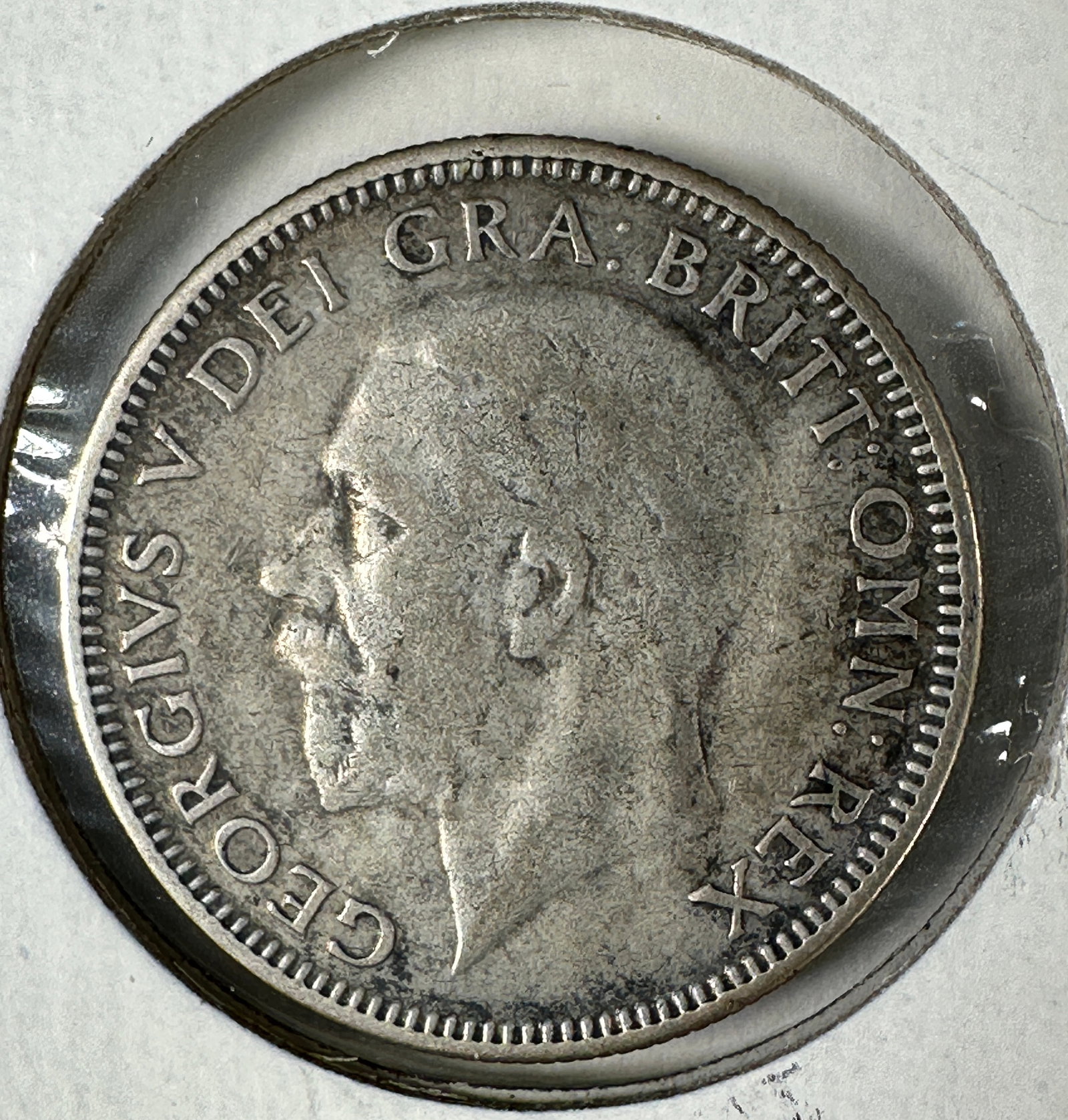 1935 Great Britain 1 Shilling .500 Silver Coin - George V: One coin as titled. Ungraded; condition varies. See images.
