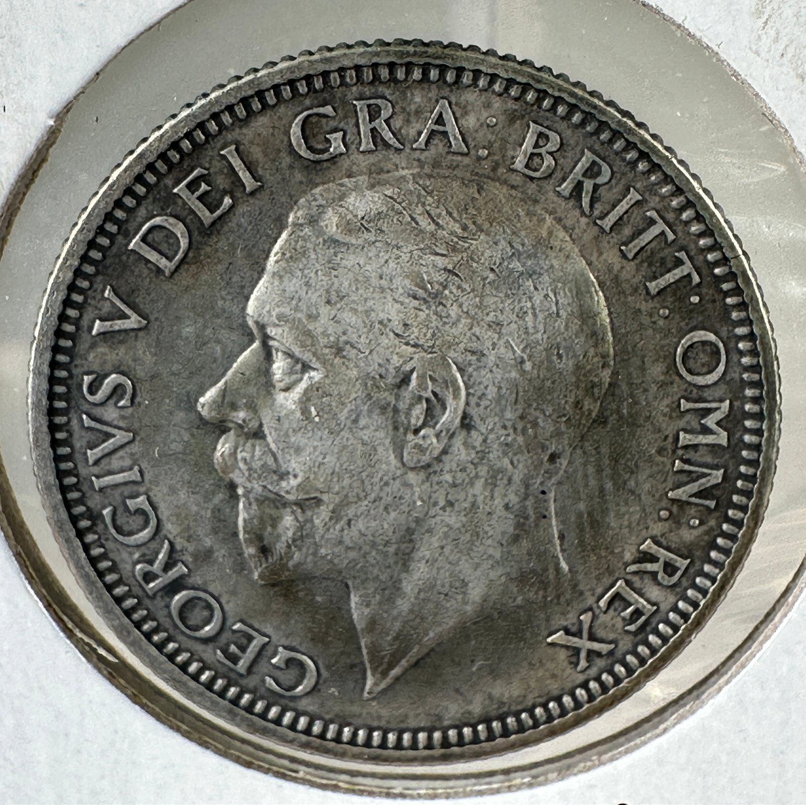 1926 Great Britain One Shilling .500 Silver Coin - George V: One coin as titled. Ungraded; condition varies. See images.