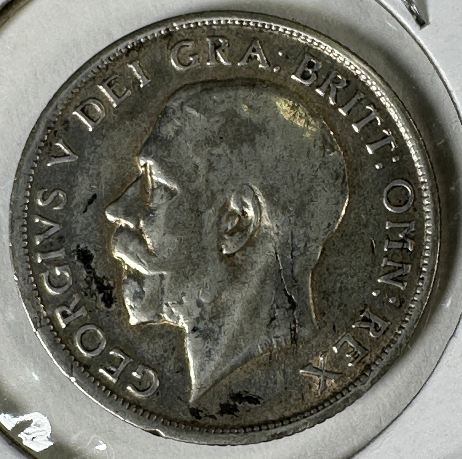 1920 Great Britain One Shilling .500 Silver Coin - George V: One coin as titled. Ungraded; condition varies. See images.
