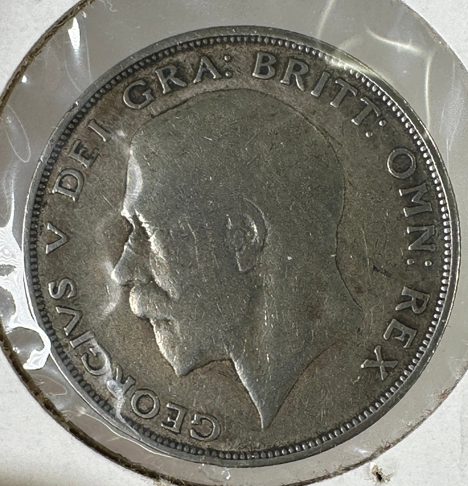 1922 Great Britain Half Crown .500 Silver Coin - George V: One coin as titled. Ungraded; condition varies. See images.