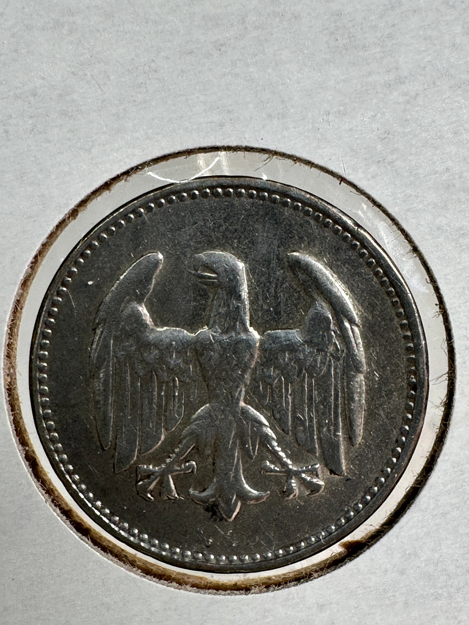 1924 Germany 1 Reichsmark .500 Silver Coin: One coin as titled. Ungraded; condition varies. See images.