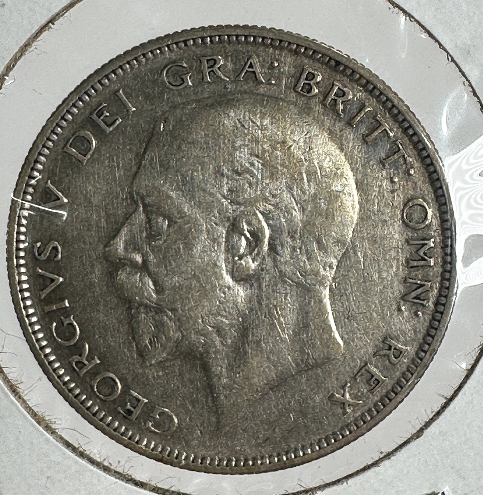 1929 Great Britain Half Crown .500 Silver Coin - George V: One coin as titled. Ungraded; condition varies. See images.