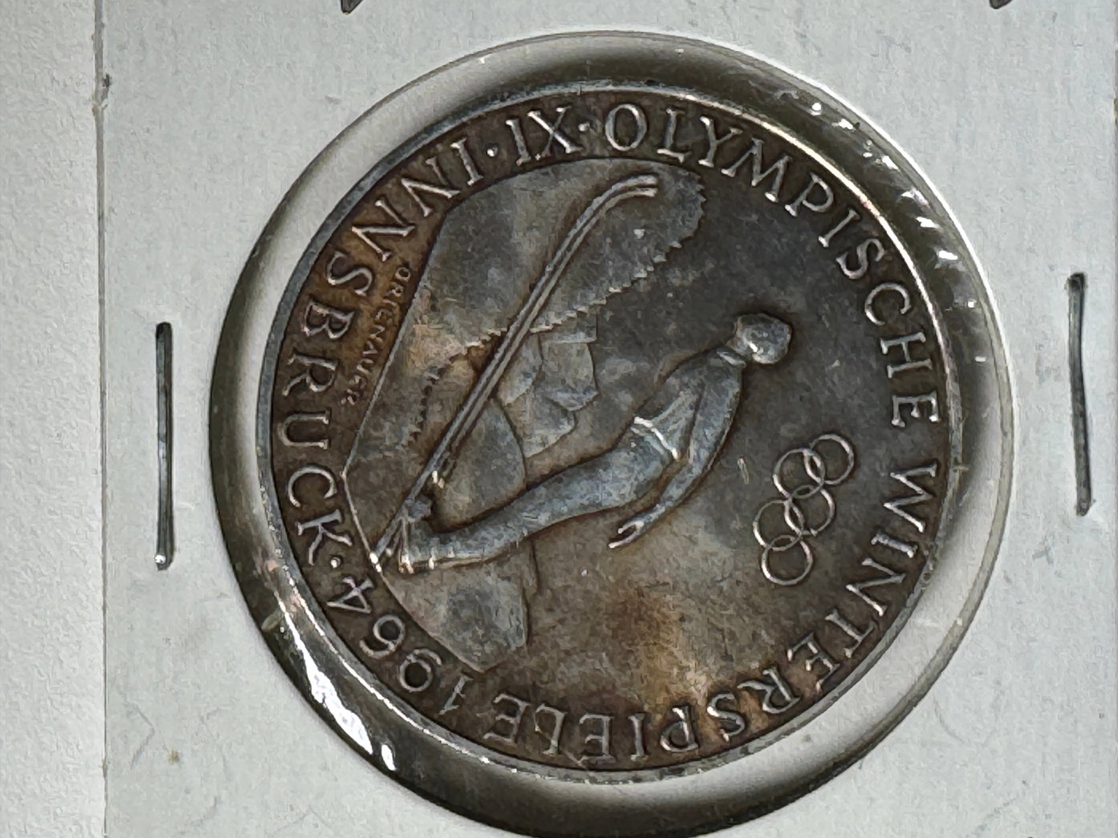 1964 Post WWII Austria 50 Schilling IX Olympic Winter Games .900 Silver Coin: One coin as titled. Ungraded; condition varies. See images.