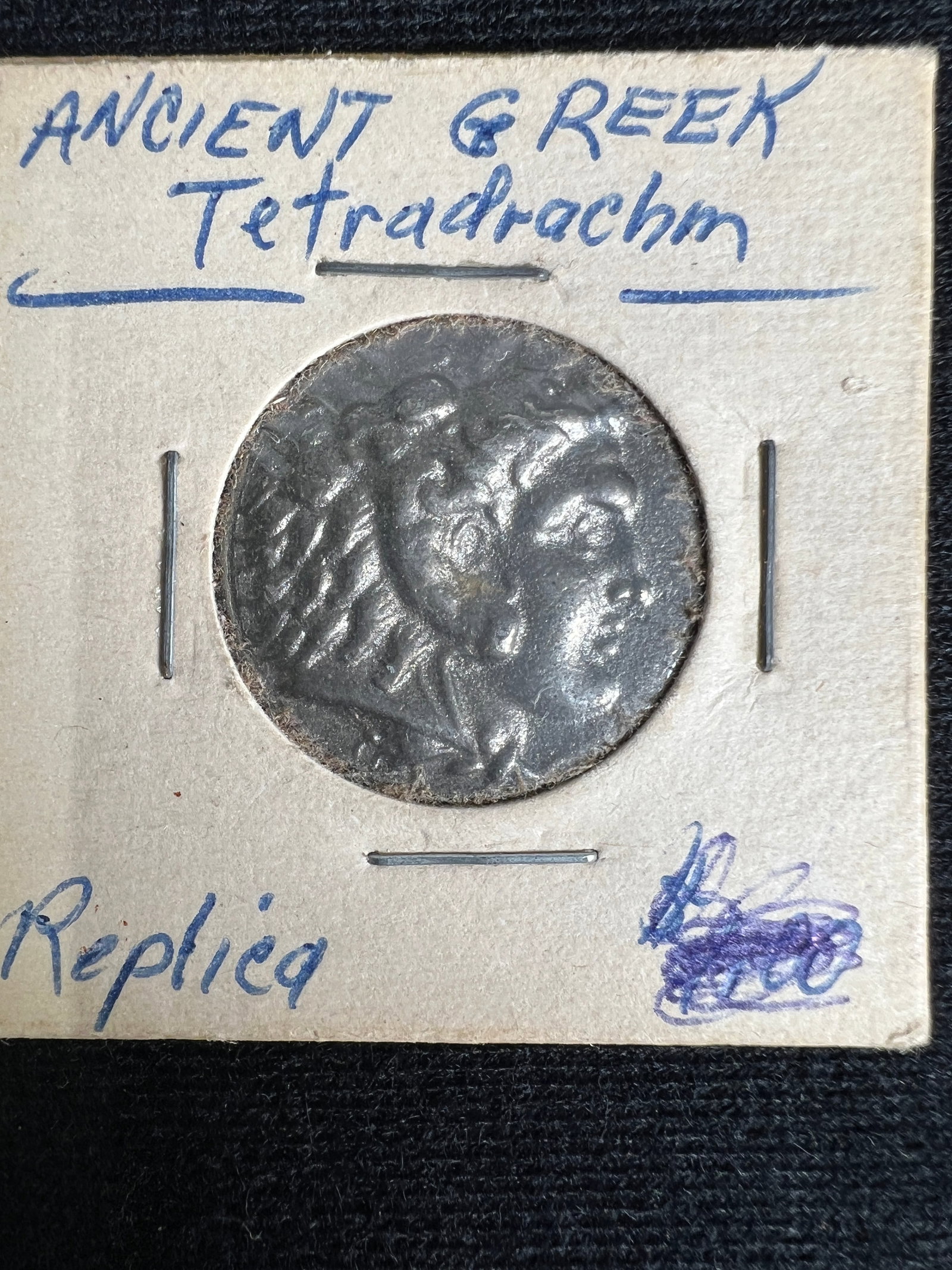 Ancient Greek Tetradrachm Replica: One coin as titled. Ungraded; condition varies. See images.