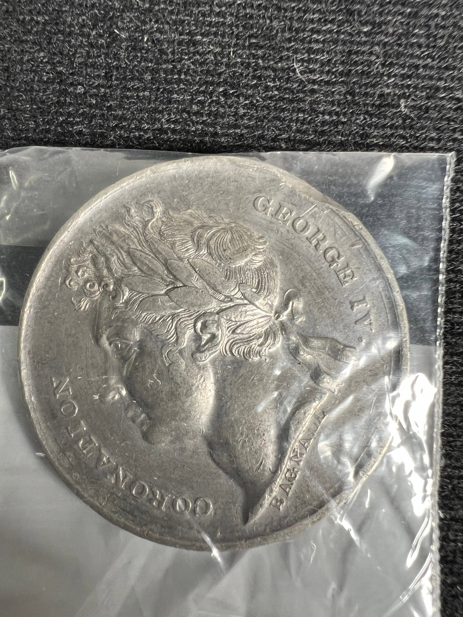 George IV Coronation Medal, 1821: One coin as titled. Ungraded; condition varies. See images.