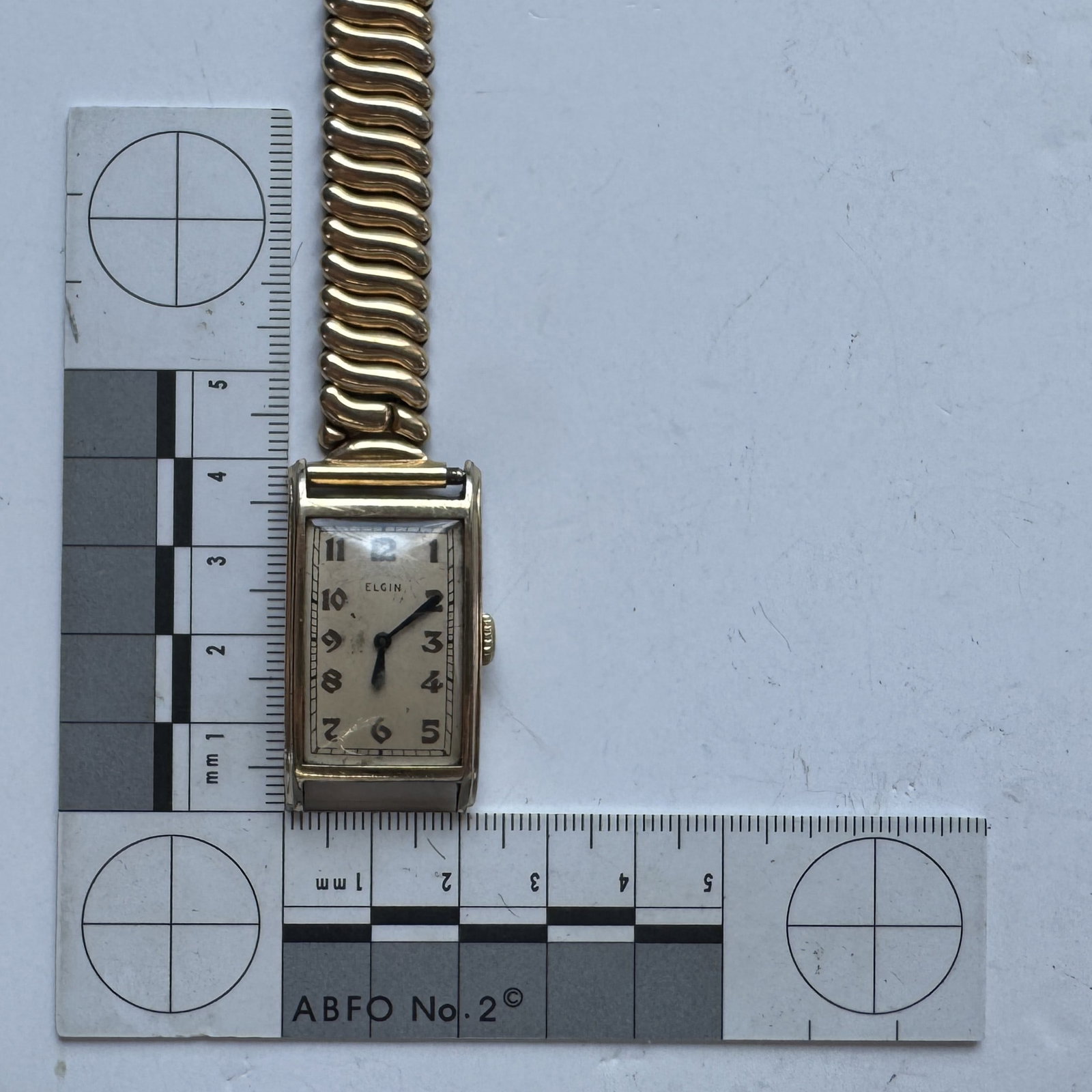 Elgin Men's Rectangular Wristwatch with Stretch Band - 5