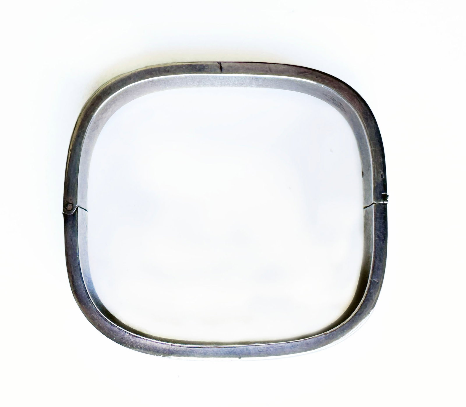 Vintage Square Sterling Silver Bangle - 2