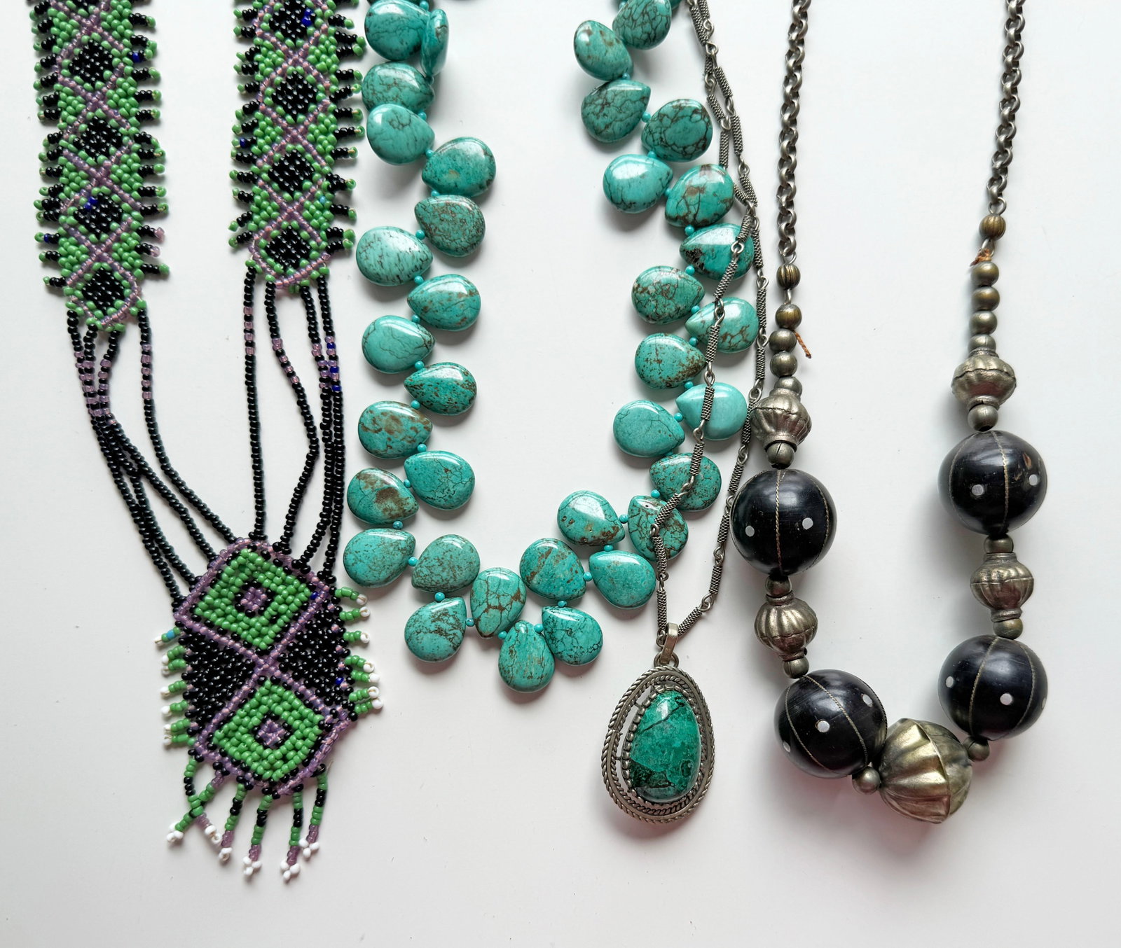 Four Necklaces: longest 30" 197.3g