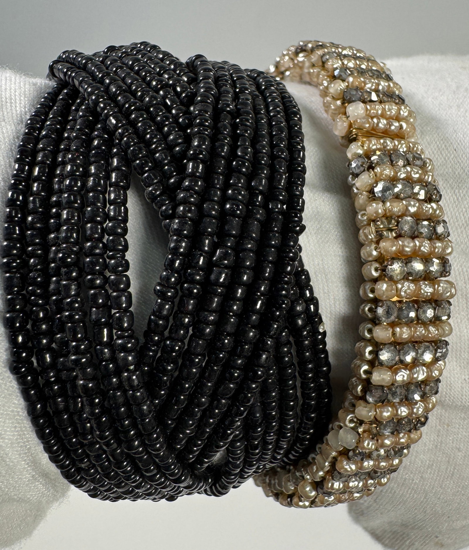 Seven Lucite & Beaded Bangles - 3
