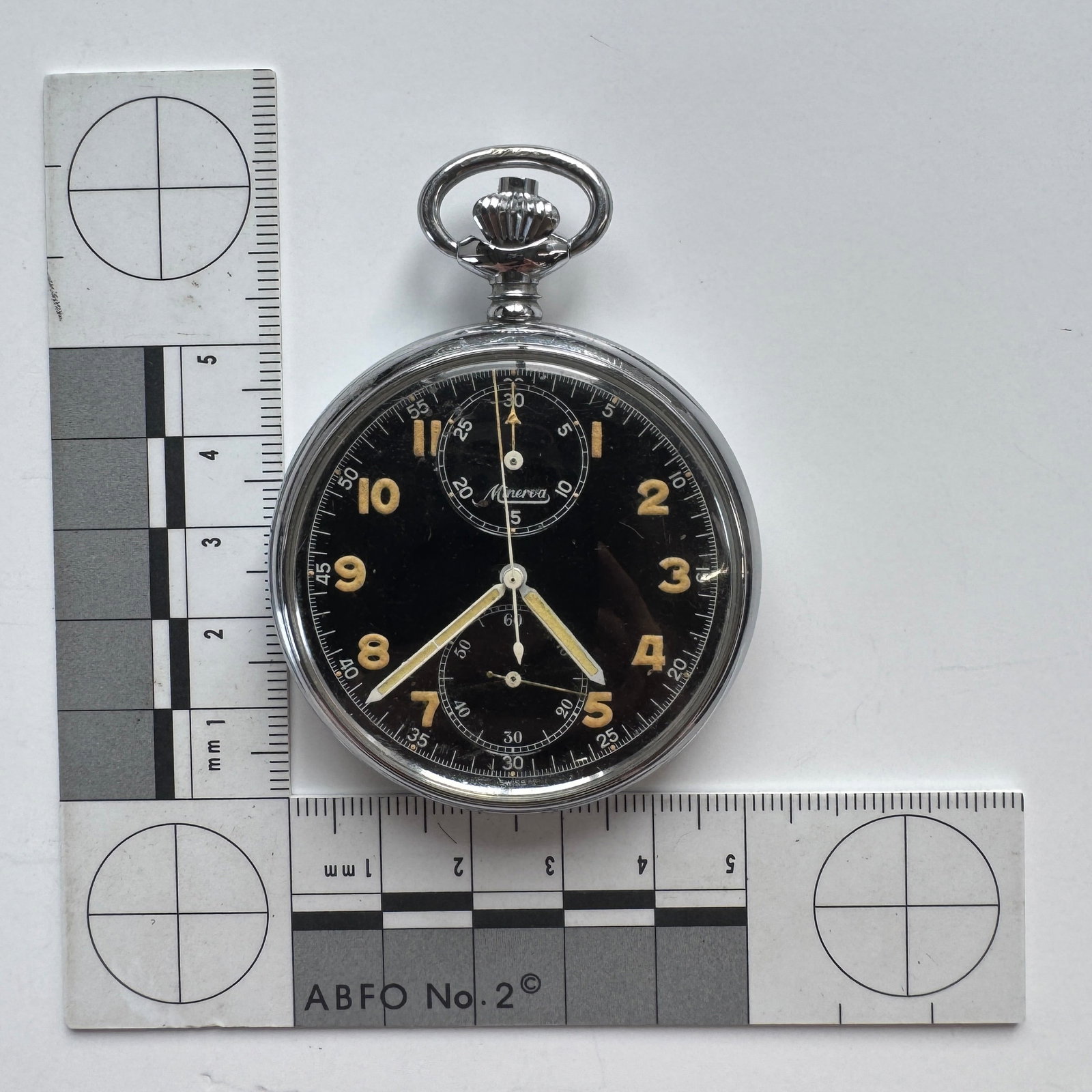 Minerva Chronograph Pocket Watch - 2