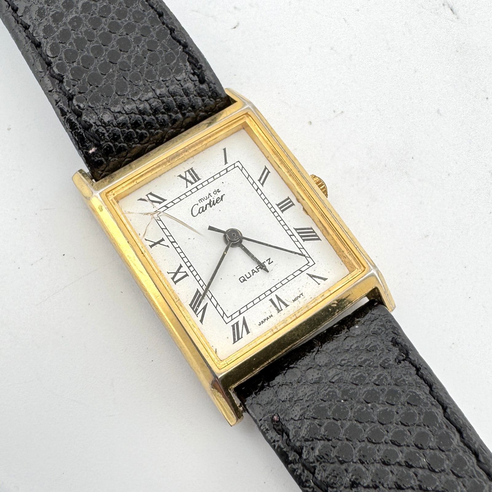 Must de Cartier Quartz Watch with Leather Band (1 of 9)