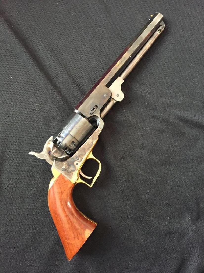 Second Generation 1851 Colt Navy Revolver: 2nd Generation of Colt Square Back Navy in New Condition. Black Powder gun that is perfect for firing. Awesome copy in every detail. You would expect to pay $20,000 + for the 1st Generation in this co