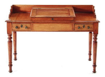 19thc American Sheraton Style Plantation Desk Jul 23 2017