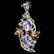 Rainbow Marquise Multi-Gemstone Pendant