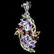 Rainbow Marquise Multi-Gemstone Pendant - 2