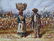 Student of W.A. Walker, Sharecroppers Oil Painting