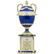 Faberge Inspired 1895 Blue Serpent Clock Russian
