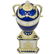 Faberge Inspired 1895 Blue Serpent Clock Russian - 2