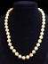 Akoya Cream Yellow Pearls 14kt Gold Necklace