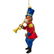 6" Monkey Nutcracker with Trumpet Blown Glass Christmas - 3