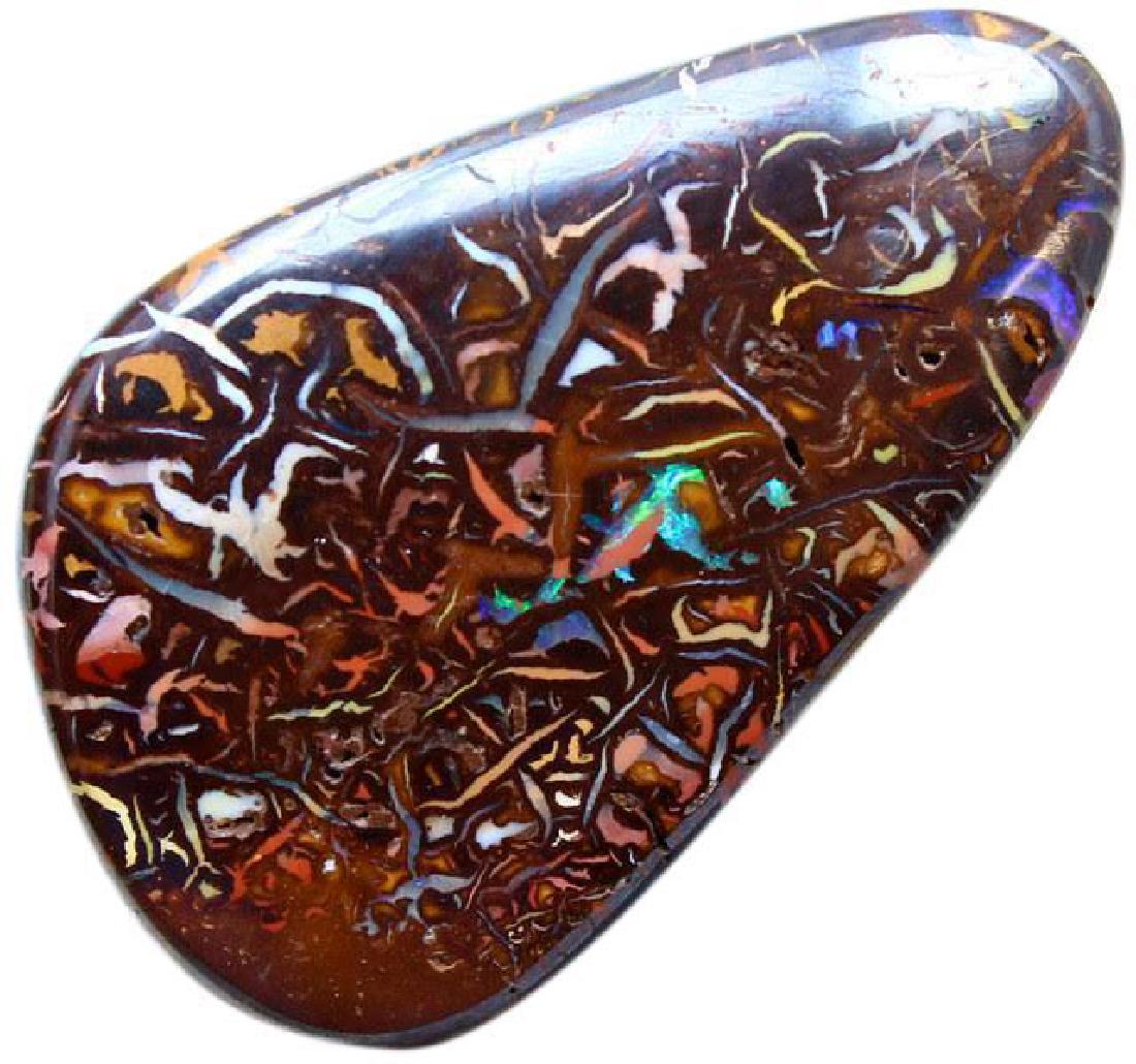 Beautiful Boulder Yowah Opal: Beautiful boulder yowah opal from australia , this opal formes in crevices with the ironstone over millions of years each stone is unique and no two stones are the same , this stone has a perfect high