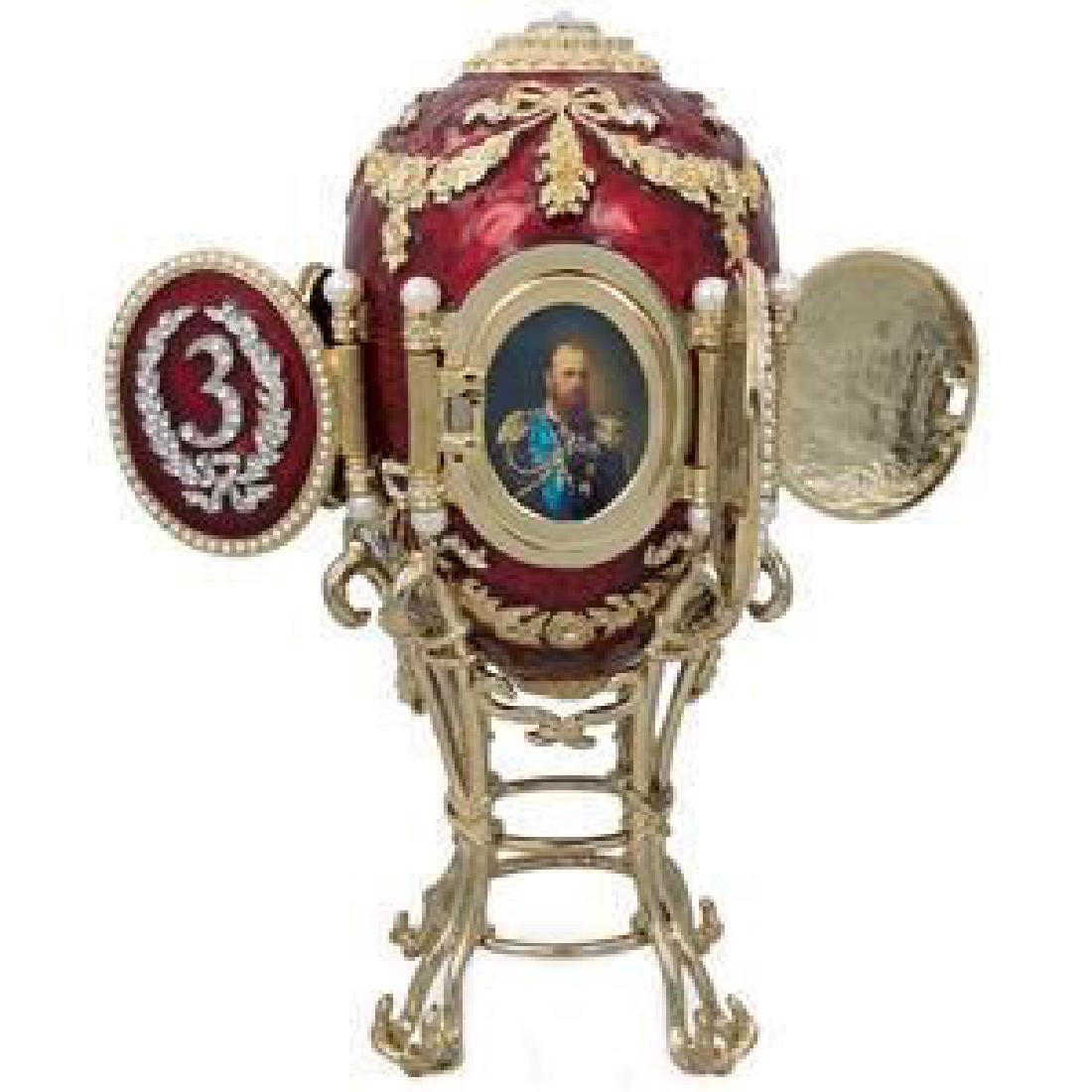 1893 Caucasus Faberge Egg: 1893 Caucasus Faberge Egg Peter Carl Faberge is the world's most famous jeweler who created eternally original pieces of art. The series of Easter eggs created by Faberge for the Russian Imperial fami