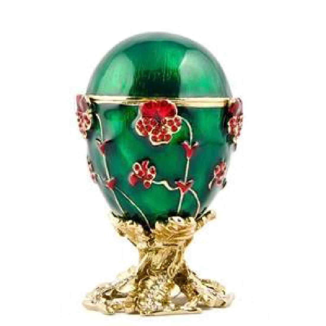 1899 Pansy Russian Faberge Egg: 1899 Pansy Russian Faberge Egg Peter Carl Faberge is the world's most famous jeweler who created eternally original pieces of art. The series of Easter eggs created by Faberge for the Russian Imperial
