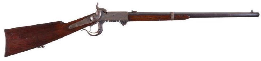 Very Fine Burnside Civil War 5th Model Percussion: Very Fine Burnside Civil War 5th Model Percussion Saddle Ring Carbine. Major General Ambrose E. Burnside's ingenious breech loading carbine design was manufactured by the Bristol Firearms Co. and the 