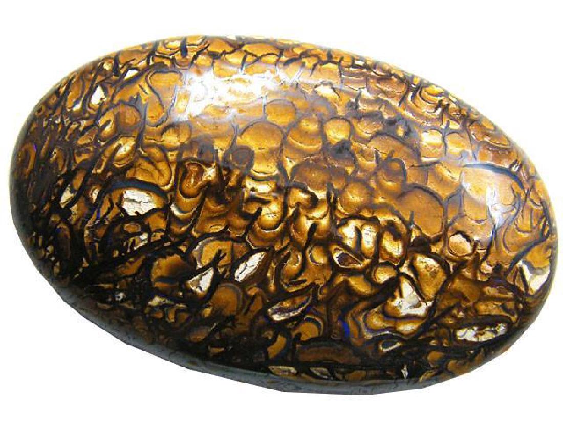 Old Opal Miners Koroit Opal: Description:item type: koriot opal an old miner mate who mined this opal in early 9os or late 80s. This rough opal has only just been polished. Koriot , australia. Opal size: - 50x 32 x 10 mm. Treated