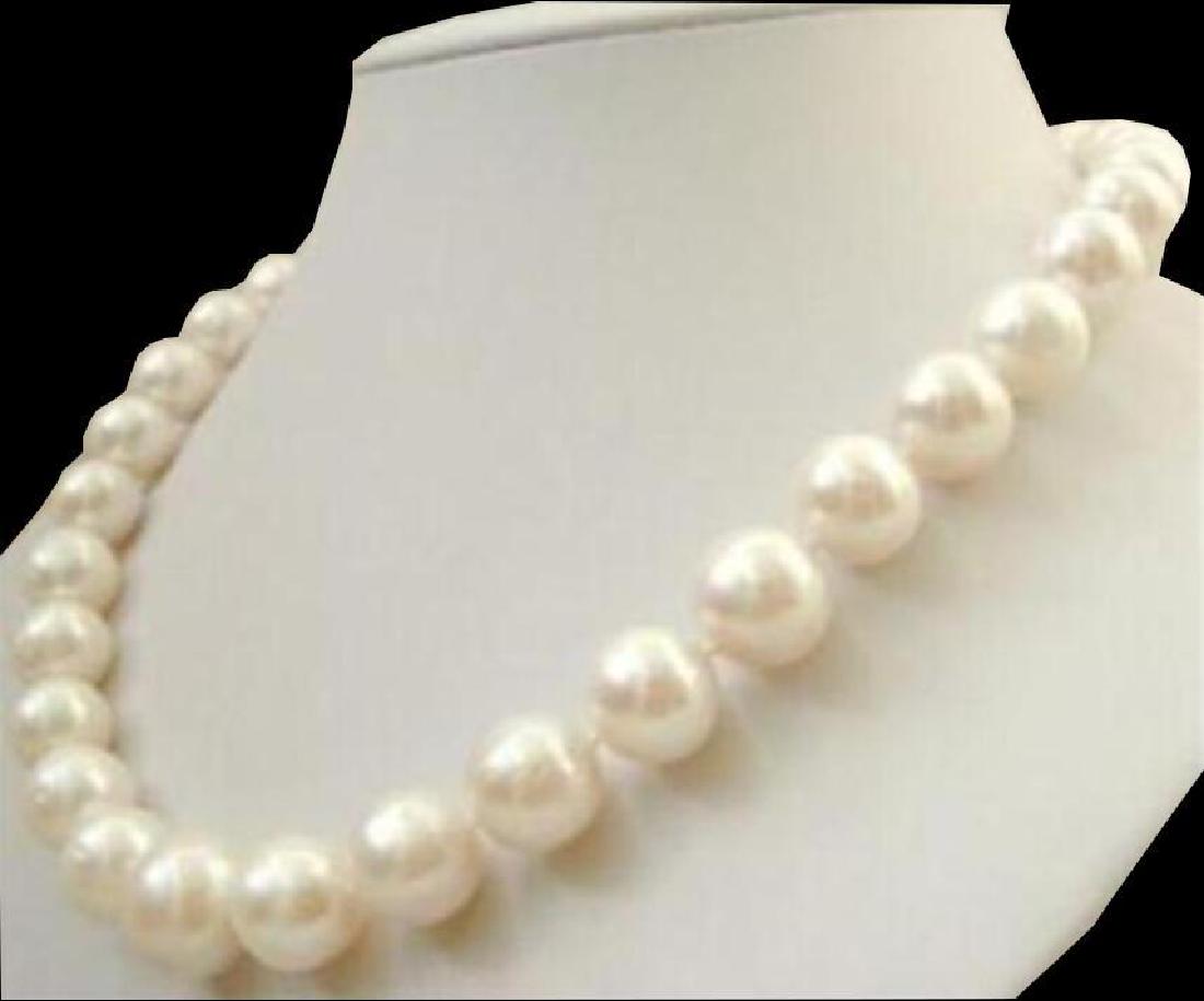 Huge Aa++ 11-12mm White South Sea Pearl Necklace 18inch: Color: White Main Stone Creation: Natural Length (inches): 18 Style: Choker - 9956-032618-EB-65880