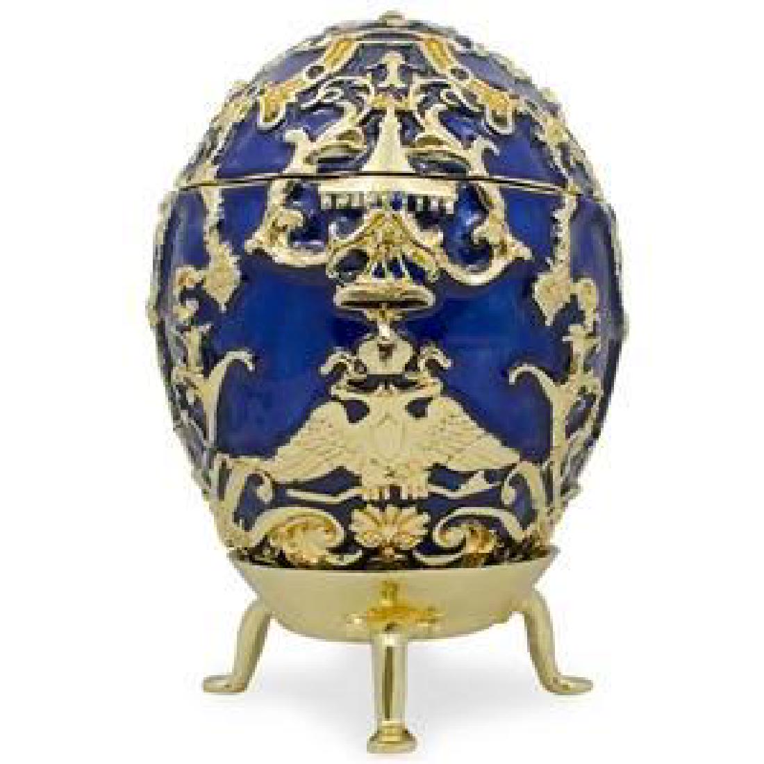 Faberge Inspired 1912 Tsarevich Russian: Magnificent Representation ofÂ®1912 Russian,Â®Tsarevich (Czarevich) Faberge Egg 4.5" (H) without Stand 3.25'' (D) Egg Pewter, Crystals, EnameÂ®-l Gift Boxed. As new condition.Â® Faberge Eggs h