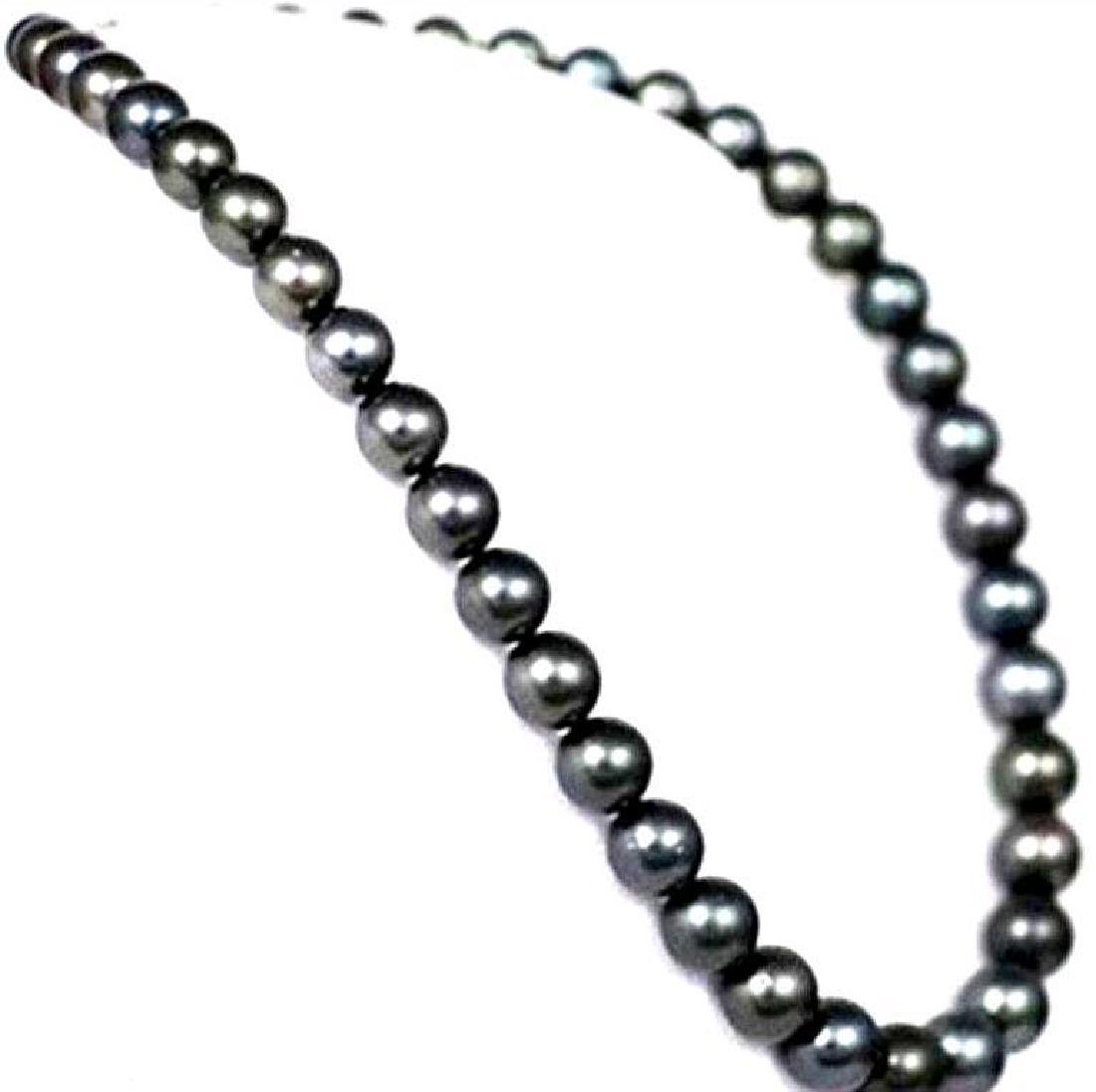 23" 10-11mm Aaa Tahitian Natural Black Pearl Necklace: Length (inches): 23 Style: Strand/string Metal: 14k Gold Metal Purity: 14k Main Stone: Pearl Main Stone Creation: Natural Color: Black Secondary Stone: Pearl - 10370-050618-EB-34532 -- Tahitian Black 