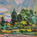 21stc Impressionism, Signed British Landscape, Oil