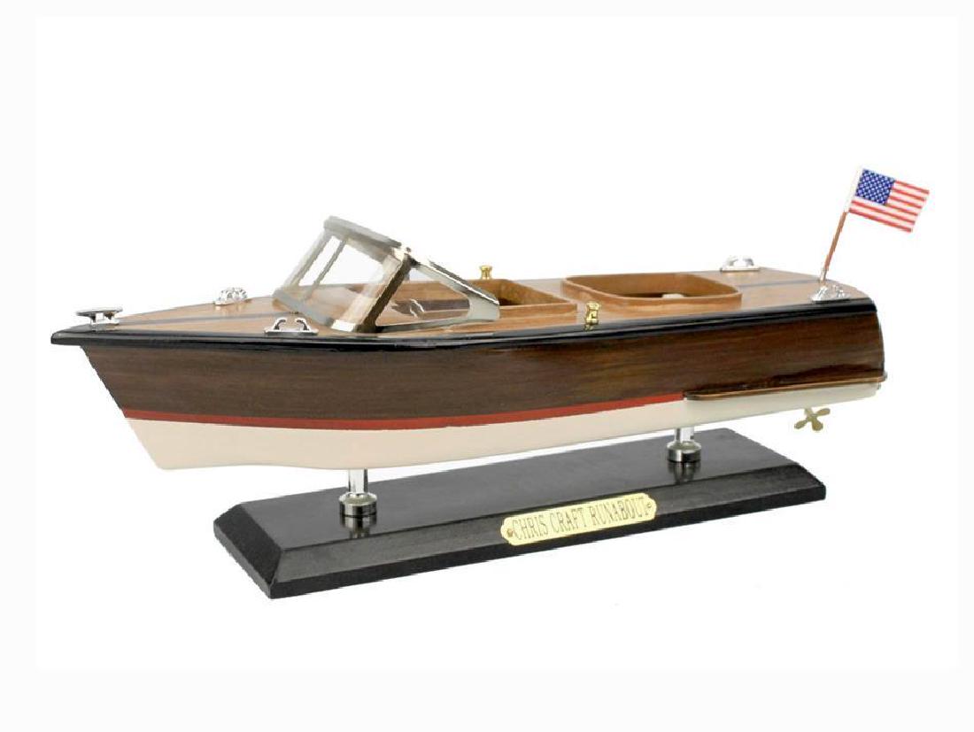 Wooden Chris Craft Runabout Model Speedboat 14": Wooden Chris Craft Runabout Model Speedboat 14" THIS IS NOT A MODEL SHIP KIT Sold Fully Assembled As early as the 1920s Chris-Craft was building powered pleasure boats that captivated the nautical w