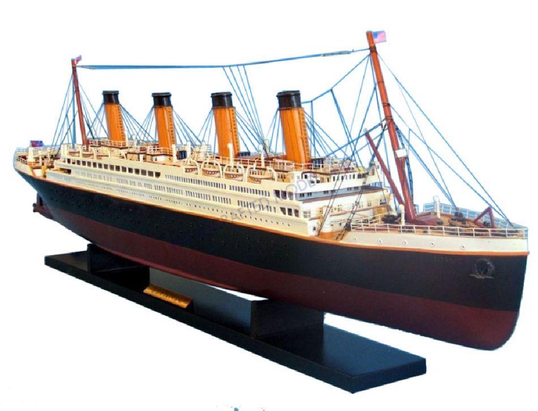 RMS Titanic Model Cruise Ship 40'': Proud and majestic, these historically accurate scale cruise ship models are a marvelous tribute to the grandest cruise ship of her age and the most famous ocean liner of all time, the RMS Titanic. Wi