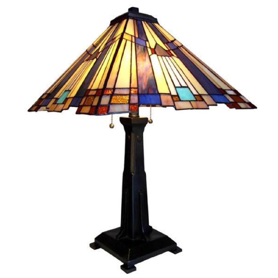 Table Lamp: Mission 2 Light Table Lamp 15" "FLARE" Mission 2 Light Table Lamp 15" Overall Width (in) 15 Overall Height (in) 24 Light Direction Downlight Light Bulb Types 2-max. 60 Watt E27 Type A Bulb (not Incl