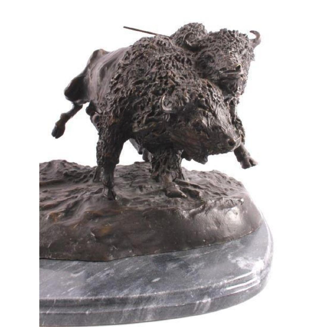 Double Buffalo Hunt By C.M. Russell