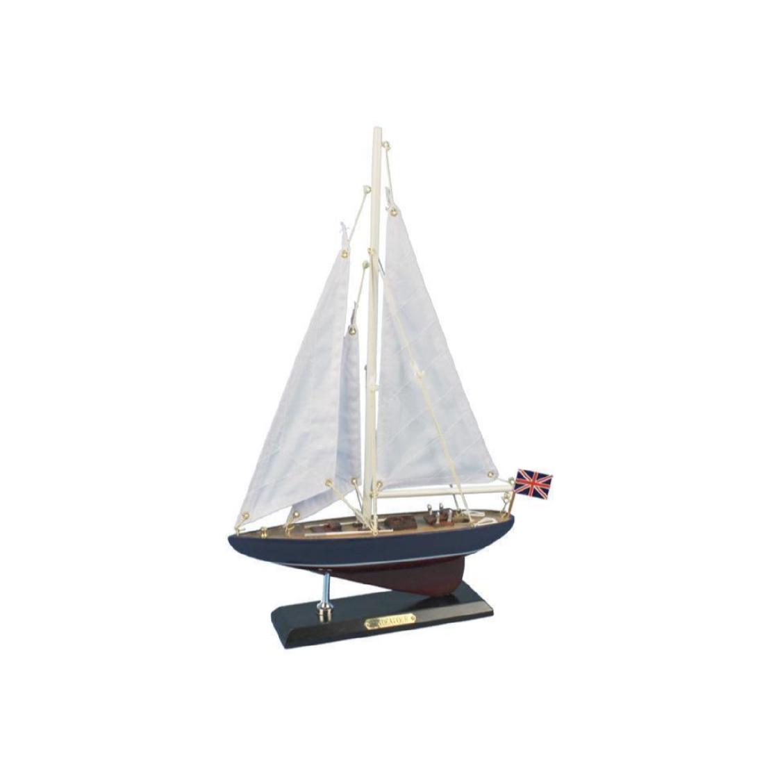 Wooden Endeavour Model Sailboat Decoration 16": Wooden Endeavour Model Sailboat Decoration 16" NOT A MODEL SHIP KITÂ Â Â Attach Sails and this Sailboat Centerpiece is Ready for Immediate DisplayÂ Â Brighten your day, or any room of you