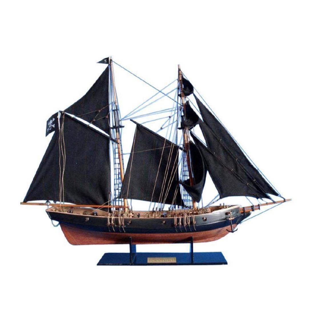 Wooden Ben Franklin's Black Prince Limited Model Ship: Wooden Ben Franklin's Black Prince Limited Model Ship 24" SOLD FULLY ASSEMBLED Ready for Immediate Display - Not a Model Ship kit The Black Prince is a highly accurate and detailed scale model yacht d