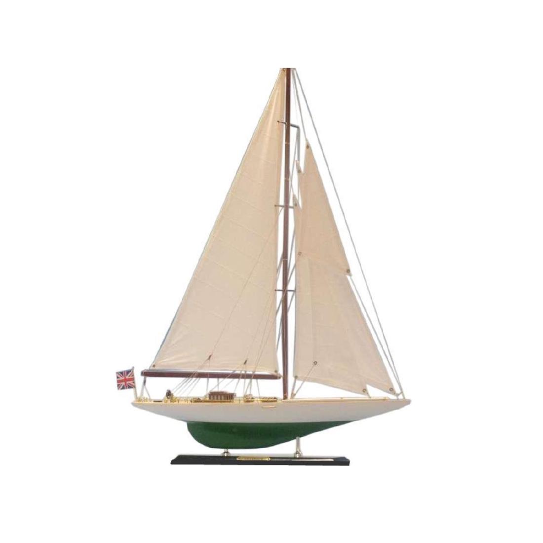 Wooden Shamrock Limited Model Sailboat 27": Wooden Shamrock Limited Model Sailboat 27" NOT A MODEL SHIP KIT Attach Sails and theÂ ShamrockÂ yacht model is Ready for Immediate DisplayÂ Â Increased craftsmanship and significantly upgrad