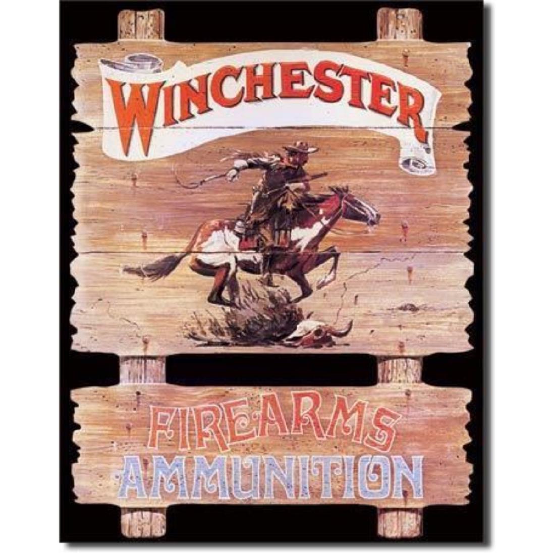 WIN - Express Rider: WIN - Express Rider 12.5"W x 16"H- Vintage style decorative tin sign