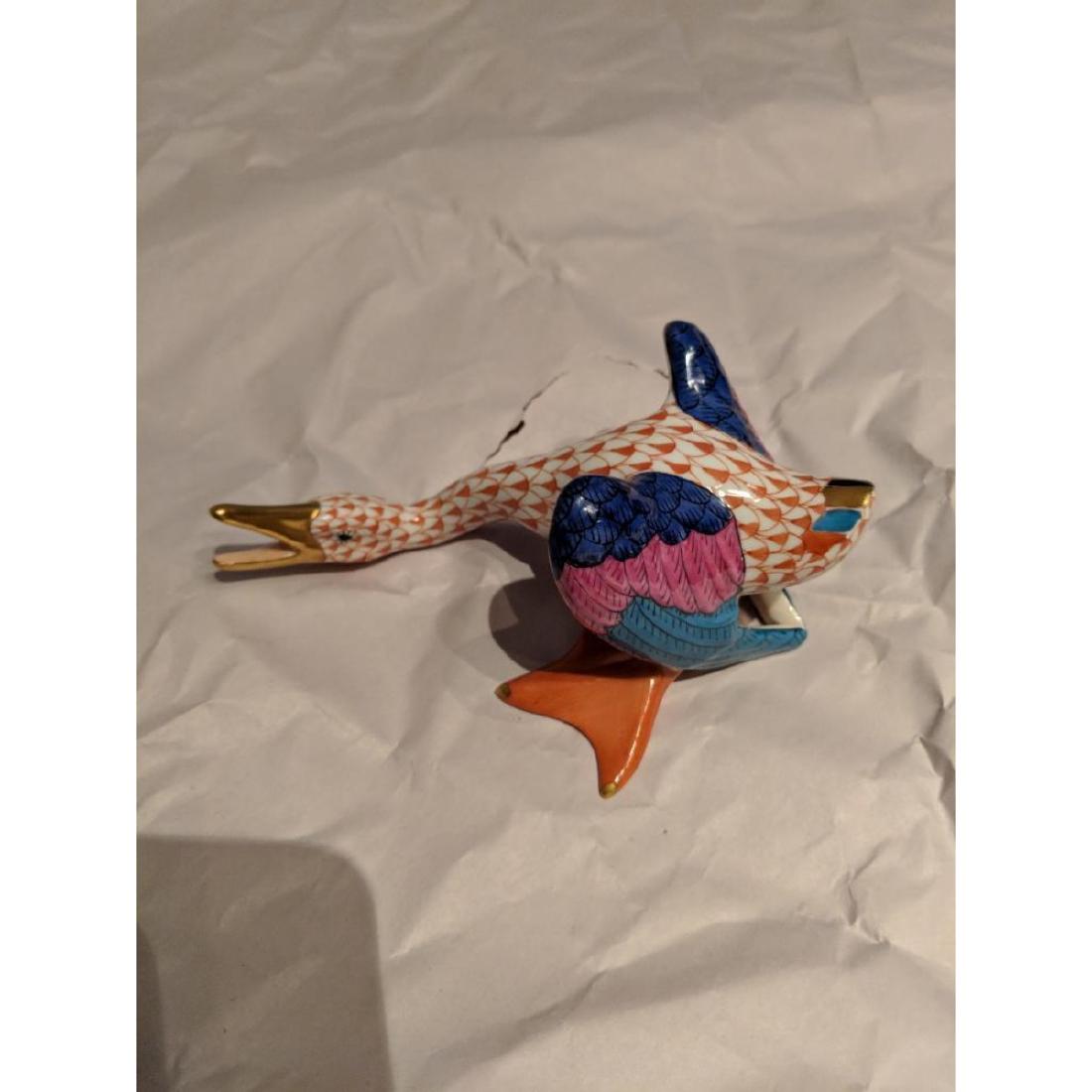 Herend Goose: Handpainted in Hungary - All items may be shipped or picked up locally within one week of sale. We will provide shipping estimates to the winning bidders or winning bidders may arrange their own shipp