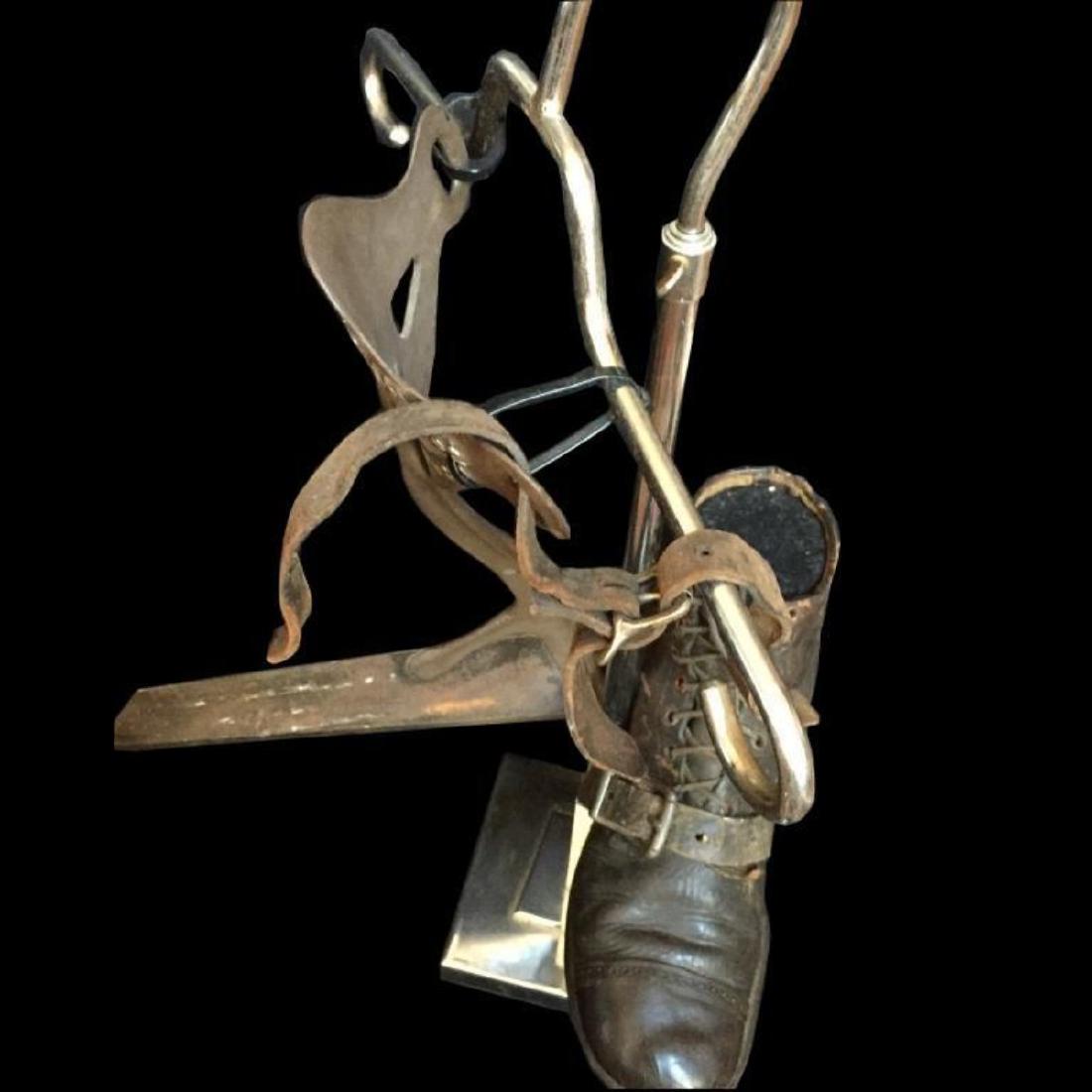 19thc Patent Model Sugar Cane Stalk Cutter: Late 19th Century Patent Model for a Sugar Cane Stalk Cutter. Printed on the cutter - "Address, I.Z. Merriam, Whitewater Wis., Pat. Mar.29. 1892." Blade attachment is 18" L X 7" W with leather strap &