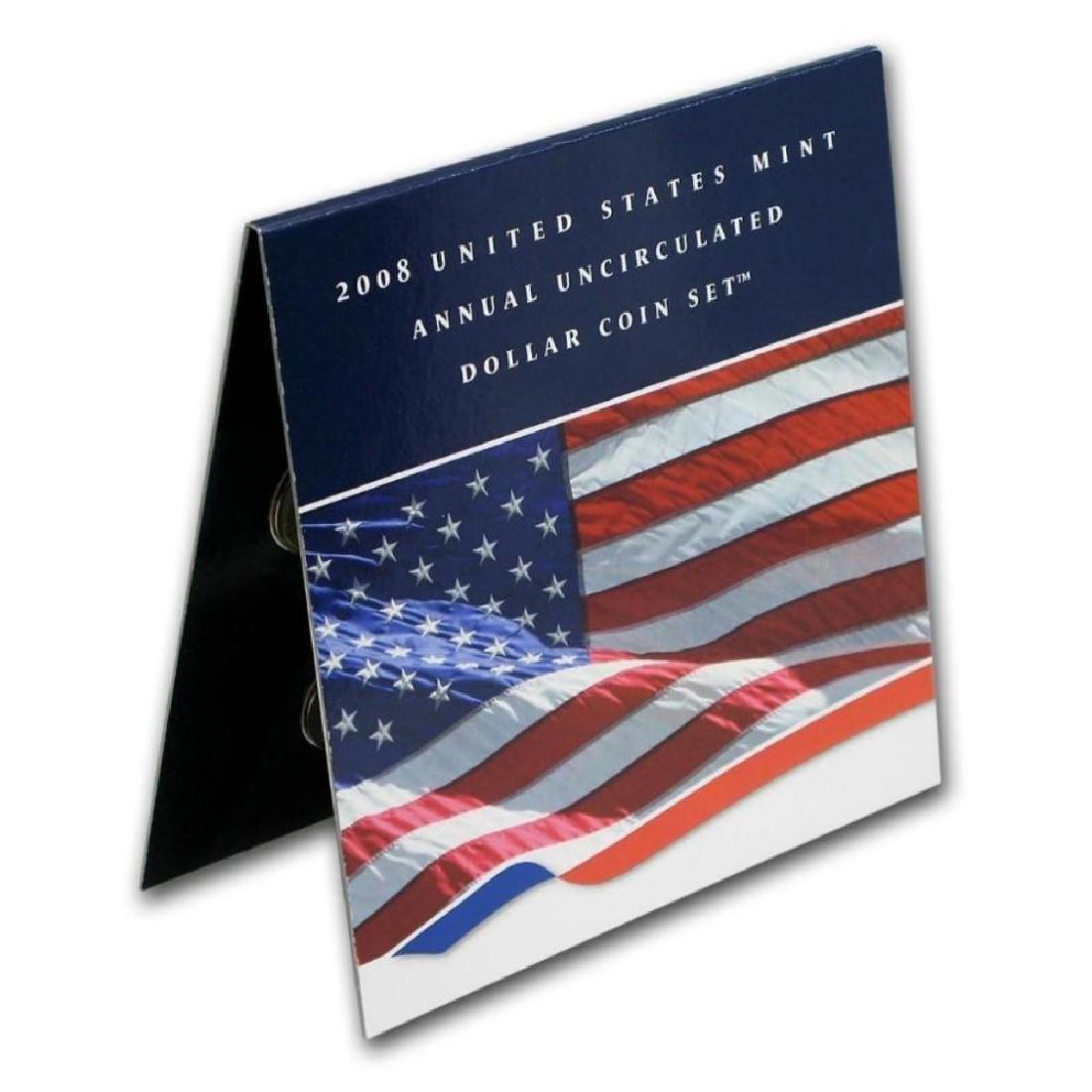 2008 United States Mint Annual Uncirculated Dollar Coin: The obverse of the Presidential $1 Coins, struck at the United States Mint at Philadelphia, bear the images of James Monroe, John Quincy Adams, Andrew Jackson and Martin Van Buren. United States Mint 