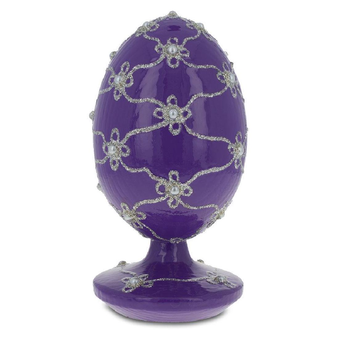 1906 Swan Royal Wooden Egg: 1906 Swan Royal Wooden Egg 4.75 Inches Tall Hand Painted Linden Wood Varnished Attached Stand Base Made in Ukraine Â