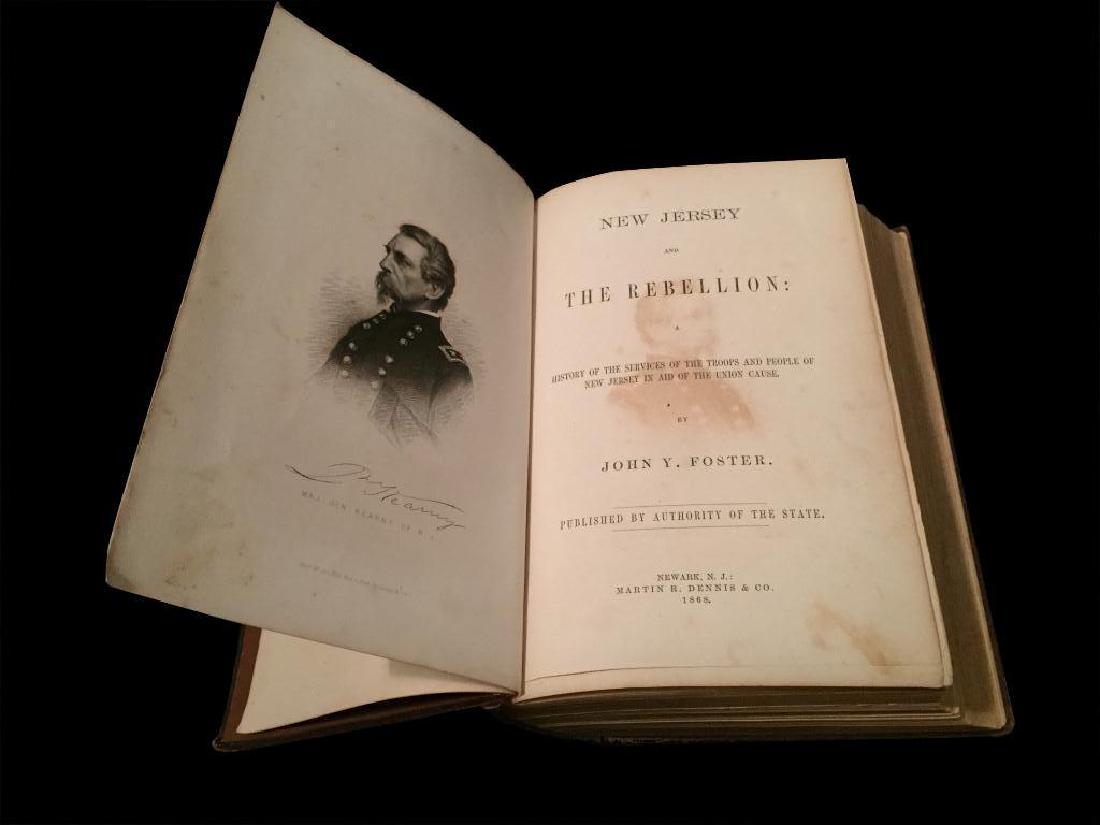 19thc Civil War New Jersey History Book