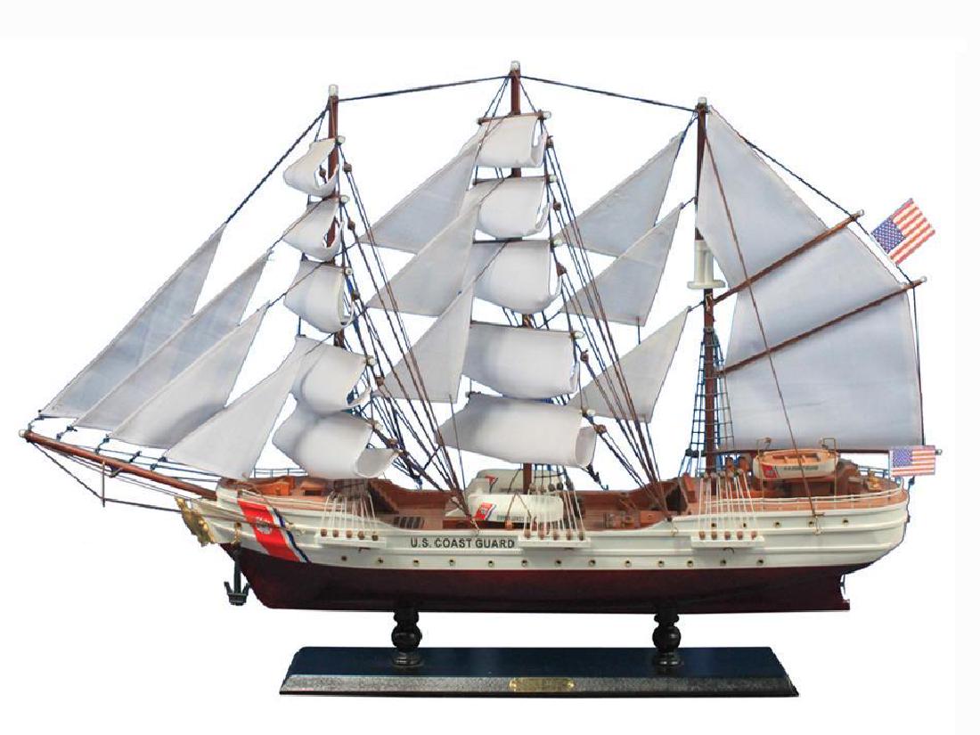 Wooden United States Coast Guard USCG Eagle Model Ship: Wooden United States Coast Guard USCG Eagle Model Ship 32" SOLD FULLY ASSEMBLED Ready for Immediate Display - Not a Model Ship kit Built with the finest craftsmanship and attention to detail, this sca
